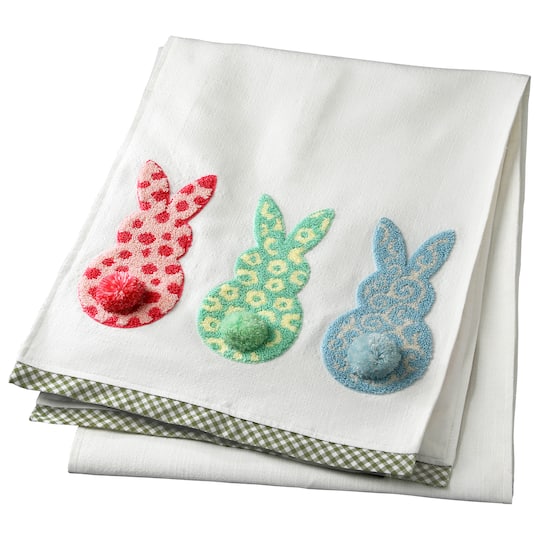 72&#x22; Multicolored 3 Easter Bunnies Table Runner